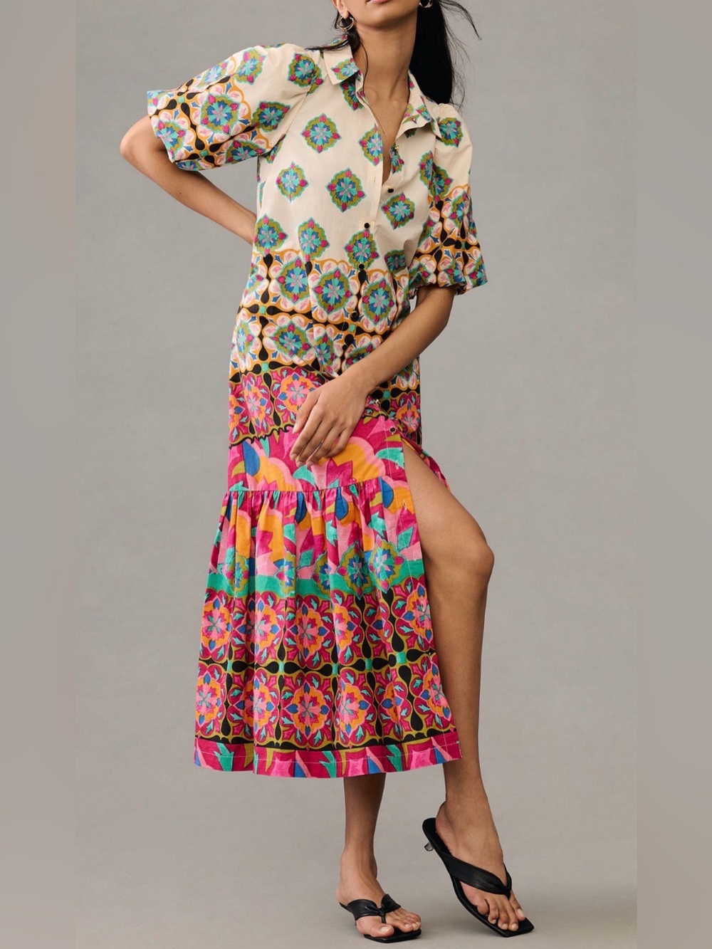 Anthropologie Colorful Maxi Dress